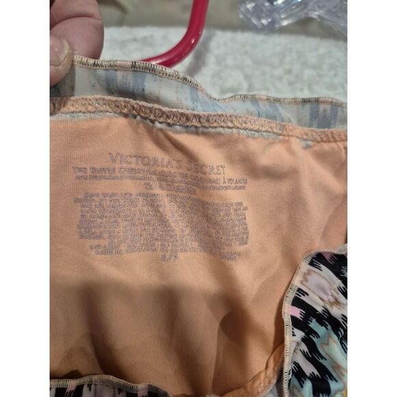 Victoria Secret Womens The Ruffle Cheeky Aztec Bikini Set Small Petite Swimsuit - Picture 7 of 7